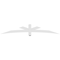 Ekena Millwork Alberta Architectural Grade PVC Gable Bracket, 96"W x 16"H x 4"D x 4"F, 4/12 Pitch GBP096X16X0404ALB00 - alternate 4